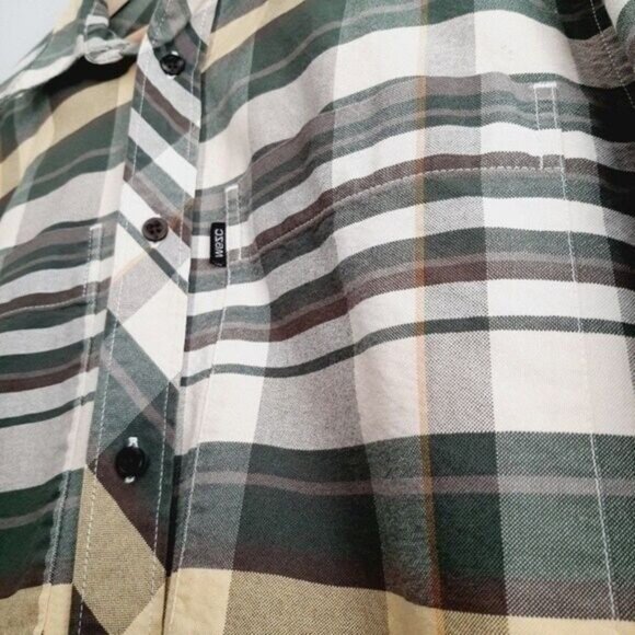 WESC Button Down Plaid Cotton Shirt Men's Sz L - Picture 5 of 10
